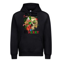 Black Dead İnside But Merry Human Skull Urban Hoodie - FaDigitalArtStudio