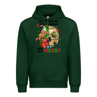 Forest Green Dead İnside But Merry Human Skull Urban Hoodie - FaDigitalArtStudio