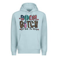 Blue Mist boom bitch Premium Hoodie - CowhideDigitalArt