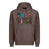 Coffee boom bitch Premium Hoodie - CowhideDigitalArt
