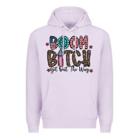 Lilac boom bitch Premium Hoodie - CowhideDigitalArt
