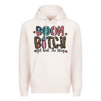 Pale Pink boom bitch Premium Hoodie - CowhideDigitalArt
