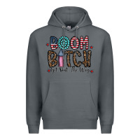 Rock boom bitch Premium Hoodie - CowhideDigitalArt
