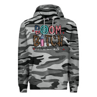 Slate Camo boom bitch Premium Hoodie - CowhideDigitalArt