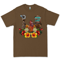 Cacao farm life rooster Premium Tee - SublimationCraftShop