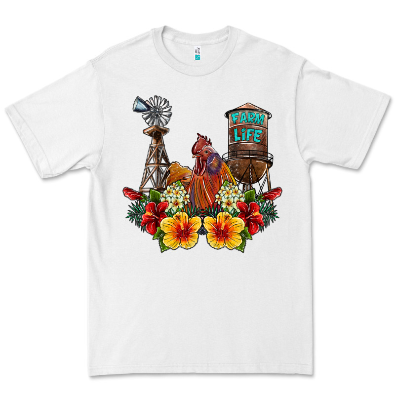 Farm Life Rooster Premium Tee by SublimationCraftShop | Teevron