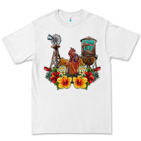 White farm life rooster Premium Tee - SublimationCraftShop