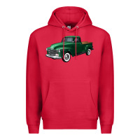 Cardinal western green truck right 34 view Premium Hoodie - FaDigitalArtStudio