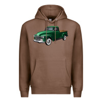 Chestnut western green truck right 34 view Premium Hoodie - FaDigitalArtStudio