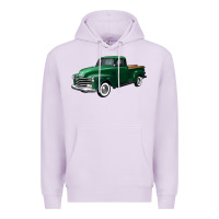 Lilac western green truck right 34 view Premium Hoodie - FaDigitalArtStudio