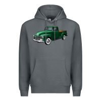 Rock western green truck right 34 view Premium Hoodie - FaDigitalArtStudio