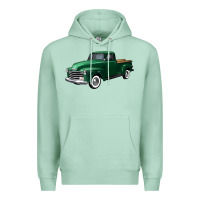 Seafoam western green truck right 34 view Premium Hoodie - FaDigitalArtStudio