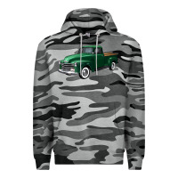 Slate Camo western green truck right 34 view Premium Hoodie - FaDigitalArtStudio
