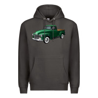 Smoke western green truck right 34 view Premium Hoodie - FaDigitalArtStudio
