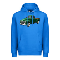 True Royal western green truck right 34 view Premium Hoodie - FaDigitalArtStudio