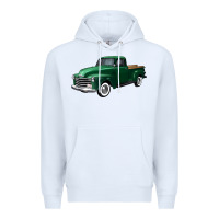 White western green truck right 34 view Premium Hoodie - FaDigitalArtStudio