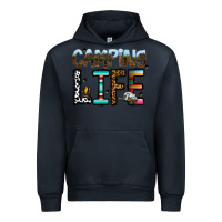 Navy camping life Urban Hoodie - CowhideDigitalArt