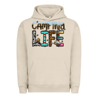 Pigment French Oak camping life Urban Hoodie - CowhideDigitalArt