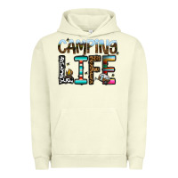 Pigment Pistachio camping life Urban Hoodie - CowhideDigitalArt
