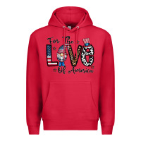 Cardinal for the lovee of america gnome Premium Hoodie - CowhideDigitalArt