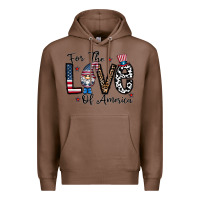 Chestnut for the lovee of america gnome Premium Hoodie - CowhideDigitalArt