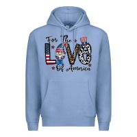 For The Lovee Of America Gnome Premium Hoodie | Teevron
