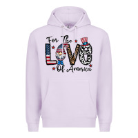 Lilac for the lovee of america gnome Premium Hoodie - CowhideDigitalArt