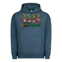 Pigment Midnight Navy Elf squad skulls Urban Hoodie - FaDigitalArtStudio