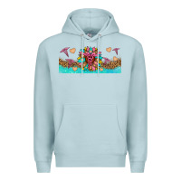 Blue Mist nurse sunflower libbey glass Premium Hoodie - HRA Design Shop