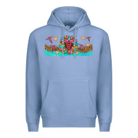 Colony Blue nurse sunflower libbey glass Premium Hoodie - HRA Design Shop
