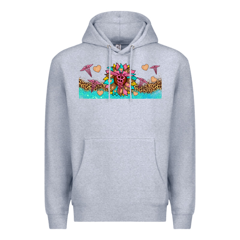 Nurse Sunflower Libbey Glass Premium Hoodie by HRA Design Shop | Teevron