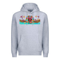 Heather Grey nurse sunflower libbey glass Premium Hoodie - HRA Design Shop