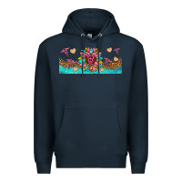 Navy nurse sunflower libbey glass Premium Hoodie - HRA Design Shop