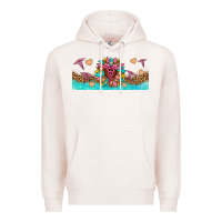 Pale Pink nurse sunflower libbey glass Premium Hoodie - HRA Design Shop