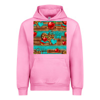 Fuchsia Pink teacher life seamless pattern Urban Hoodie - HRA Design Shop