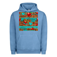 Pigment Pebble Blue teacher life seamless pattern Urban Hoodie - HRA Design Shop