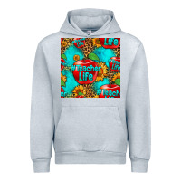 Heather Grey teacher apple seamless pattern Urban Hoodie - HRA Design Shop