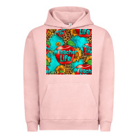 Pigment Salmon teacher apple seamless pattern Urban Hoodie - HRA Design Shop