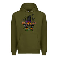 Army Green withcy mama Premium Hoodie - RacoonDesign