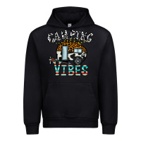 Black camping vibes Urban Hoodie - CowhideDigitalArt