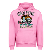 Fuchsia Pink camping vibes Urban Hoodie - CowhideDigitalArt