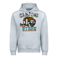 Heather Grey camping vibes Urban Hoodie - CowhideDigitalArt
