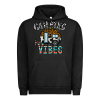 Pigment Black camping vibes Urban Hoodie - CowhideDigitalArt