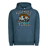 Pigment Midnight Navy camping vibes Urban Hoodie - CowhideDigitalArt