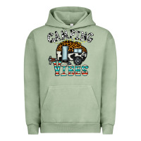 Pigment Oil Green camping vibes Urban Hoodie - CowhideDigitalArt