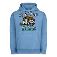 Pigment Pebble Blue camping vibes Urban Hoodie - CowhideDigitalArt