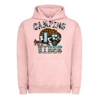 Pigment Salmon camping vibes Urban Hoodie - CowhideDigitalArt