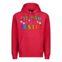 Cardinal my dad is my bestie Premium Hoodie - HRA Design Shop