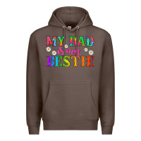 Coffee my dad is my bestie Premium Hoodie - HRA Design Shop
