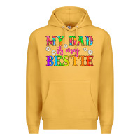 Mustard my dad is my bestie Premium Hoodie - HRA Design Shop